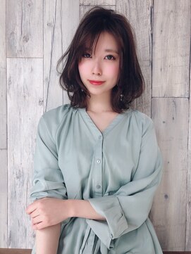 クシュ 所沢東口店(kusyu...) 内巻きワンカール×こなれヘア×ミルクティーブラウン×所沢