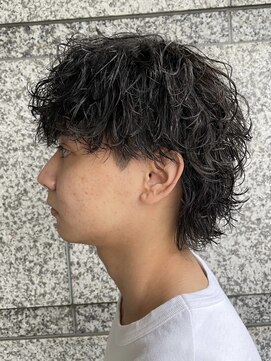 クオル 立川(QOL) 波巻きスパイラルパーママッシュショート無造作パーマ刈り上げ