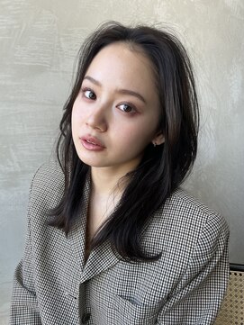 エースハバナ 渋谷(1 HAVANA) ヌーディーカラー/サラツヤロング/ふんわりミディアム/小顔ヘア