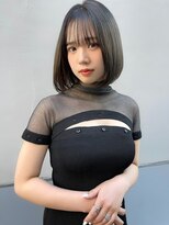 ロンド マーレ 天神大名店(Lond mare)&nbsp;デザインカラー/レイヤーカット/ウェットヘア/オリーブベージュ