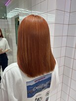 ロンドルーチェ 心斎橋(Lond luce)&nbsp;ダークアッシュ/ミディアムレイヤーカット［髪質改善/縮毛矯正］