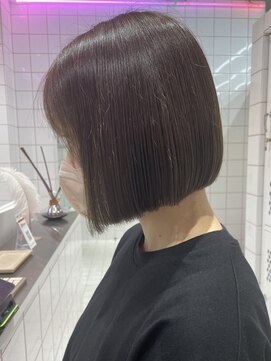 ロンドルーチェ 心斎橋(Lond luce) ダークアッシュ/ミディアムレイヤーカット［髪質改善/縮毛矯正］