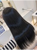 ツヤ髪ナチュラルブラック髪質改善トリートメントストレートヘア