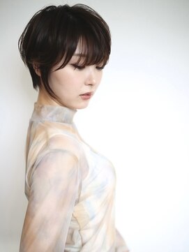 ニーム 国分寺(NEEM) 前下がりショートカット×ひし形ショートボブ×アッシュブラック