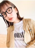 【unami】切りっぱなし大人っぽヘア×毛先パーマ 澤田杏奈