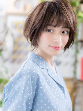 カバーヘア ブリス 志木南口駅前店(COVER HAIR bliss) フレンチガーリーくせ毛風小顔ショートウルフc5志木20代30代40代