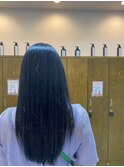 髪質改善ストレート×20代つやつやブラック