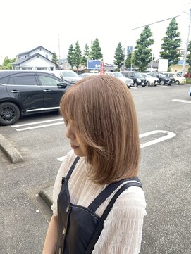 トテ(tote.) 透明感ハイトーンミルクティーベージュケアブリーチダブルカラー