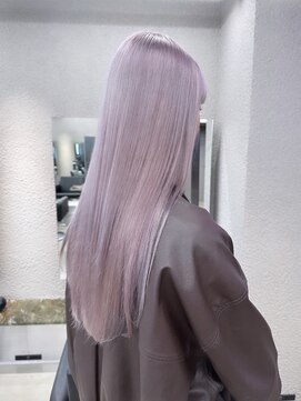 ペレ 栄店(PELE) デザインカラー/レイヤーカット/ウェットヘア/オリーブベージュ