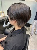 ハンサムショート×ホワイトベージュ