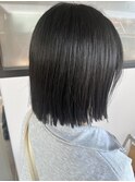切りっぱなしボブ