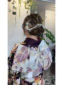 豪華成人式着付けヘアセット