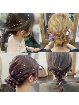 【早朝予約ok】特別な日はプロの技でより華やかに可愛く♪トレンド＋崩れにくいアレンジはJAMにお任せ