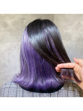 キャラ シャローネ 池袋(Chara Chalone) ブルーラベンダー/インナーカラー/透明感寒色系【岸雄一/池袋】