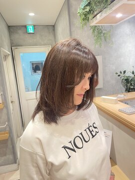 ラボヌールヘアー オリビエ 北千住店(La Bonheur hair Olivier) ミディアムレイヤー／透明感カラー
