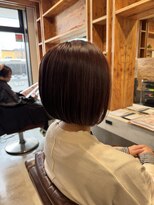 アドラーブル 駅南店(adorable)&nbsp;20代30代40代前下がりストレート小顔補正立体カット