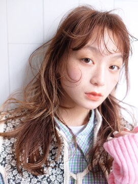 アルバム 銀座(ALBUM GINZA) 似合わせカットフェミニンロングマロンベージュ_99952