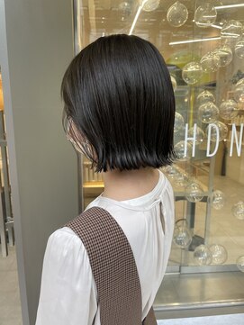 エイトヘアー(8 HAIR) オリーブグレージュ×くびれボブ！