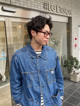 アルジャーノンシロ(ALGERNON shiro) スパイキーショート×ピンパーマ【中居史也】