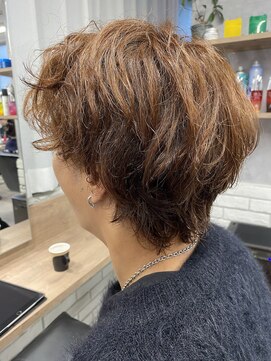 モク(mok) パーマ風マッシュウルフ