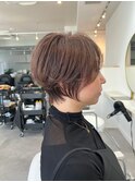 ◇大人可愛い20代30代40代50代前下がりショートボブ丸みショート