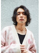 カナン(CANAAN)&nbsp;メンズ・ダークアッシュ×ミディアムメンズパーマ