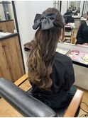 ハーフアップ/ヘアセット