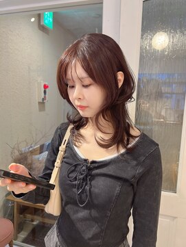 ハク アトリエ(HaKU atelier) ハッシュカット/レイヤーカット/ピンクラベンダー/暖色カラー