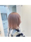 透明感ホワイトラベンダーピンク/顔まわりレイヤー