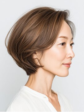 クラゲヘアー/小顔/ココアベージュ/オリーブグレー/川西
