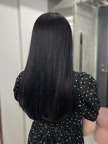 エヌアイ オモテサンドウ(ni omotesando) 艶カラー/ラベンダーグレージュ/ストレート黒髪 上野