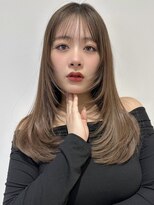 リリット(ReLit)&nbsp;マレットヘアハイライト髪質改善オリーブグレーココアベージュ