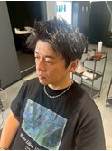 メンズカット/ブリーチ/ニュアンスパーマ/メンズハイライト/眉毛