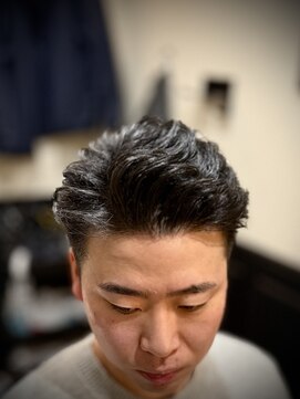 プラウド(PROUD) ビジネスフォーマル ツーブロックショート 七三オールバック