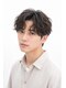 men's r'eblanc【メンズ　レブラン】堺メンズ眉毛/メンズパーマの写真/堺で話題のメンズ特化サロン★ダウンパーマ×ニュアンスで叶えるトレンドを押さえた立体パーマが人気◎