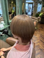 モナン 新宿(Monan) モカベージュ マッシュウルフ ブリーチあり ダブルカラー