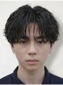 シャドウパーマルーズパーマセンターパートスパイラル