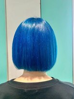 マティーナ ヘアー 池袋(Matina hair)&nbsp;【ミニボブ　ブルー】池袋美容室