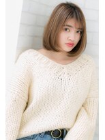 ローマ ギンザ(ROMA Ginza)&nbsp;『ROMA』ハイ透明感バレイヤージュ切りっぱなしボブオン眉