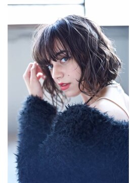 ラべリー 池袋(LOVELEY) ナチュラルボブ　ヘアカラー　【池袋】