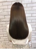 ツヤツヤ　髪質改善　パールベージュ