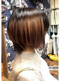 グラデーションボブスタイル