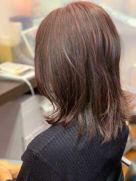 フレンズ 環状通東店(friend's) レイヤーミディ ピンクハイライト