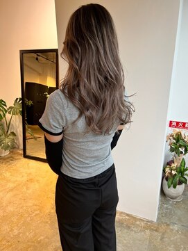 メリー オオサカ(Merly Osaka) 絶妙トーンなバレイヤージュ_ くすみash brown_