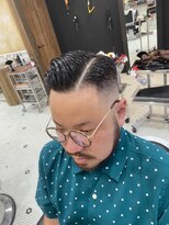 バーバーブロス 吉祥寺店(BARBER BROS) 【LUDLOW BROS.】ハードパート 七三分け 分け目パートライン