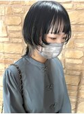 ウルフスタイル/インナーカラー/シルバーグレー