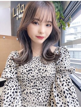 リコバイアフロート(riko by afloat) イヤリングカラー/韓国ヘア/顔まわりカット/サイドバング/くびれ