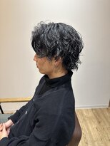 アメラボ 平針店(AmeLab)&nbsp;【常田大希風スパイラルパーマ】黒髪 ミディアム 無造作