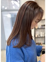 ペイジヘアー(paige hair)&nbsp;酸熱シルクカラー/ロング/ツヤツヤナチュラルブラウン