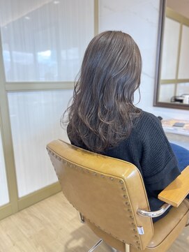 ラポールヘアー(rapport hair) ロングレイヤー×アッシュグレージュカラー*